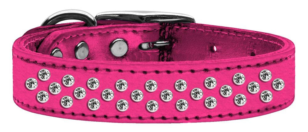 Sprinkles Clear Crystal Metallic Leather Pink 18