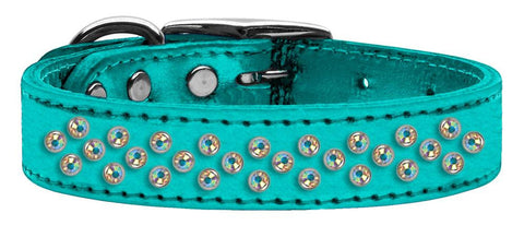 Sprinkles AB Crystal Metallic Leather Turquoise 18