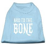 Bad to the Bone Dog Shirt Baby Blue XL (16)