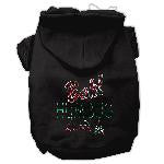 Bah Humbug Rhinestone Hoodies Black XL (16)