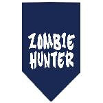 Zombie Hunter Screen Print Bandana Navy Blue large