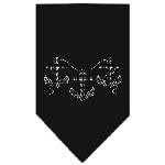 Anchors Rhinestone Bandana Black Small